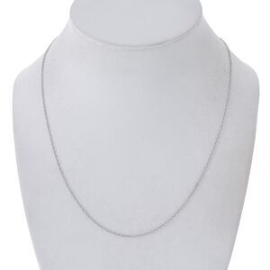 Estate Italy Sterling Silver 925 Cable Link Necklace 18"